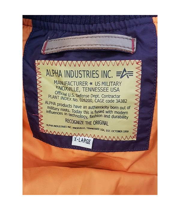 Jacheta barbateasca pentru primavara toamna model cu fermoar ALPHA INDUSTRIES