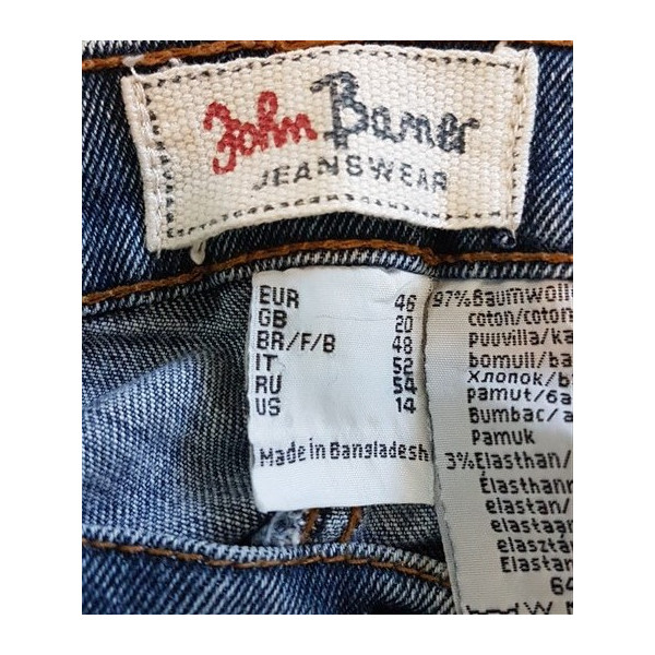Pantaloni Jeans cu buzunare model Uni John Baner