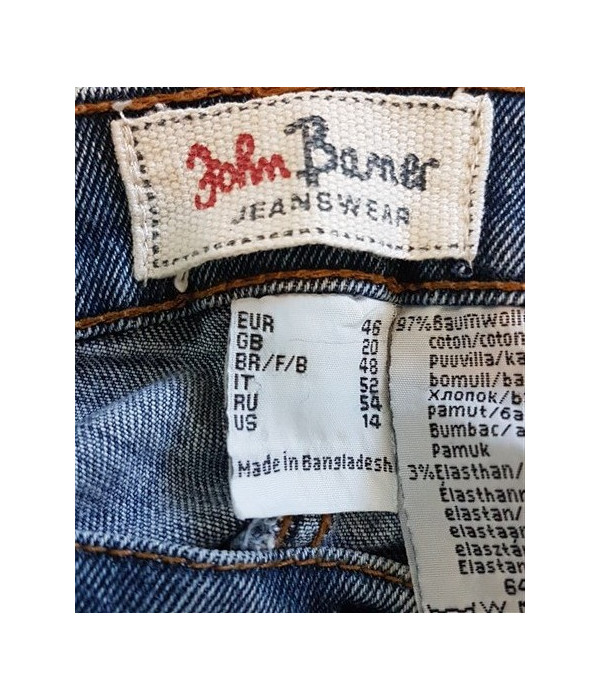 Pantaloni Jeans cu buzunare model Uni John Baner