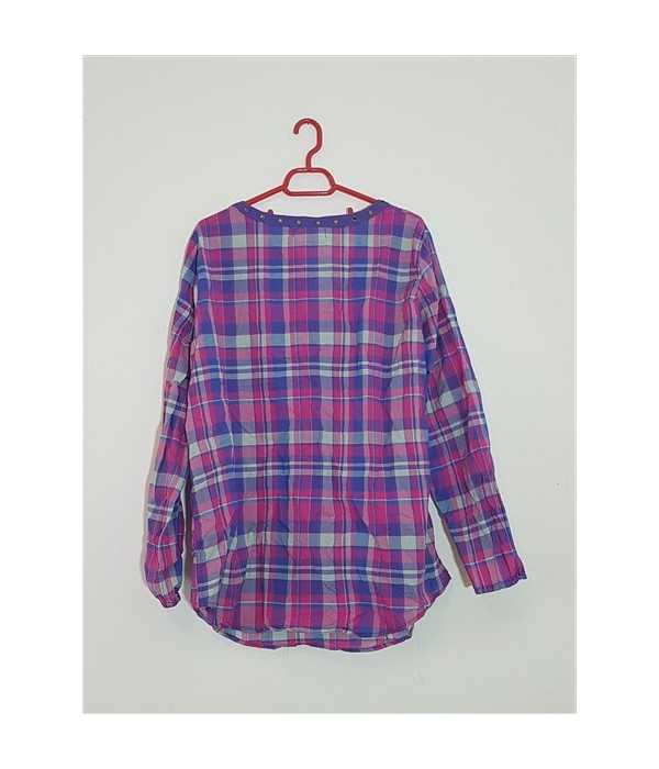 Camasa dama in carouri multicolore John Baner