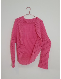 Bolero dama crosetat model cu maneca lunga