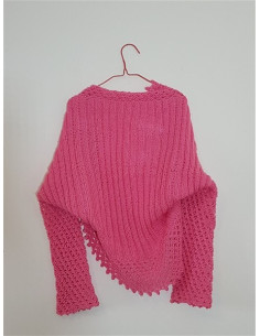 Bolero dama crosetat model cu maneca lunga 2