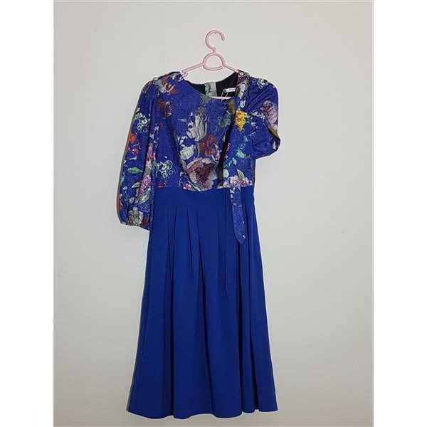 Rochita dama clos cu imprimeu floral multicolor Aron