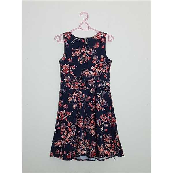 Rochita fara maneci cu aspect floral multicolor APRICOT