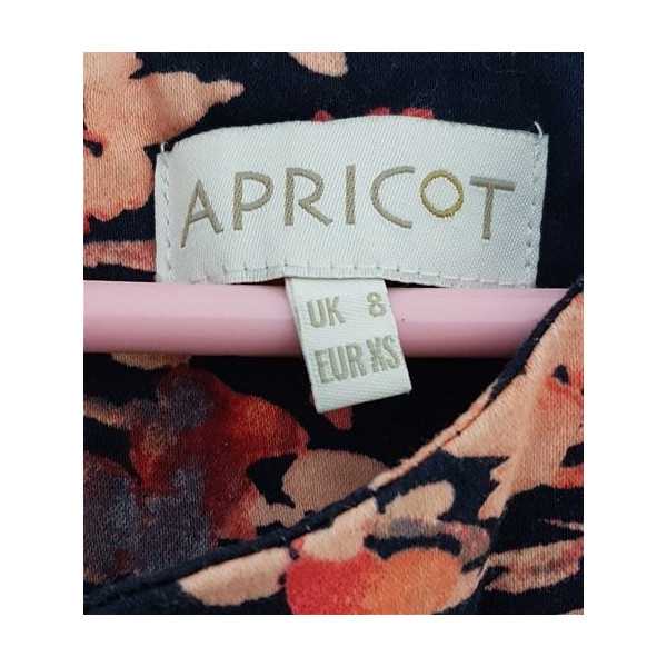 Rochita fara maneci cu aspect floral multicolor APRICOT