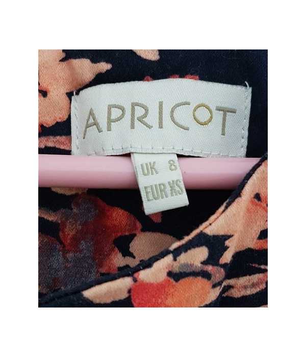 Rochita fara maneci cu aspect floral multicolor APRICOT