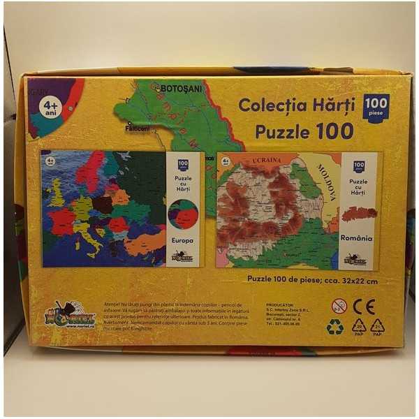 Puzzle Noriel cu harti 100 de piese - Harta Europei