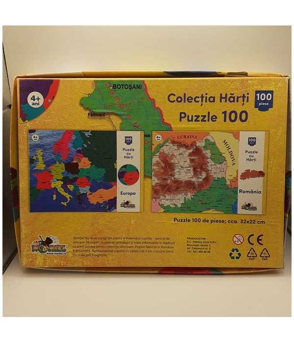 Puzzle Noriel cu harti 100 de piese - Harta Europei