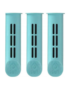 Set 3 cartuse filtrante pentru sticla Dafi, Verde menta