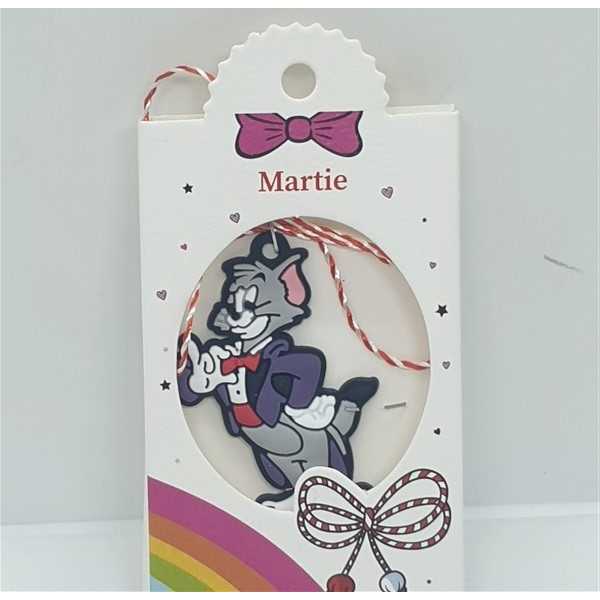 Martisor cu Tom cu papion rosu pentru copii