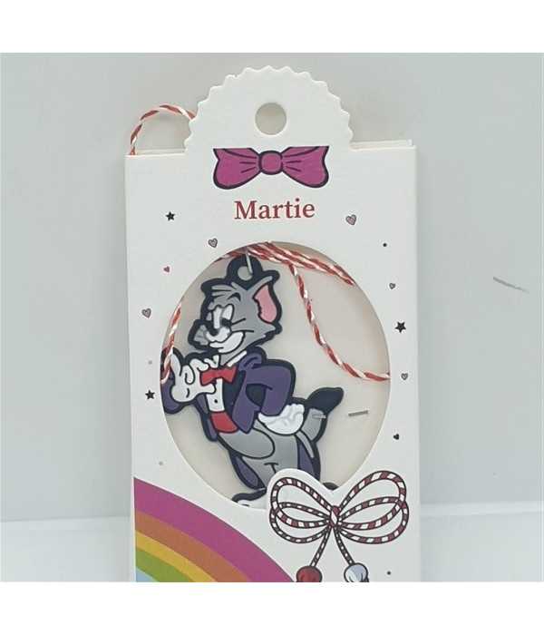 Martisor cu Tom cu papion rosu pentru copii