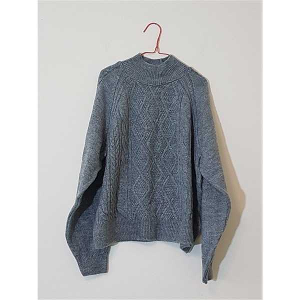 Pulover dama tricotat cu model rombic LC Waikiki