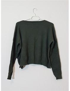 Pulover dama tricotat model scurt in talie DoubleyouStore 2
