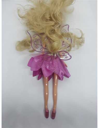 Papusa Zana cu aripioare Roz, 25cm