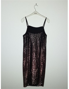 Rochie dama cu paiete model cu bretele subtiri F&F 2