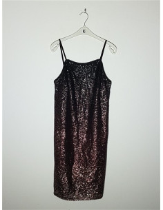 Rochie dama cu paiete model cu bretele subtiri F&F
