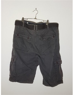 Pantaloni scurti pentru barbati model cu buzunare multiple DENIM 2