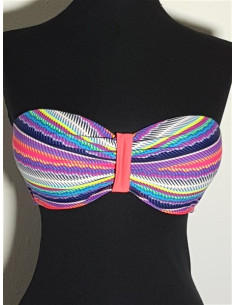 Costum de baie din doua piese model multicolor S&S