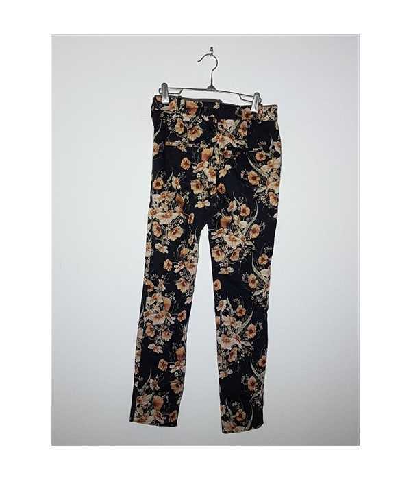 Pantaloni dama cu motive florale H&M