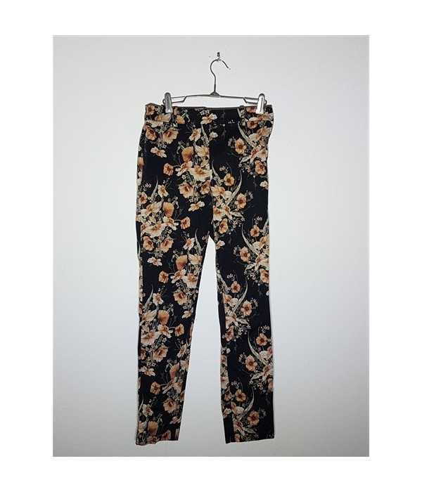 Pantaloni dama cu motive florale H&M