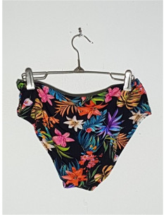 Slip dama de baie cu print floral multicolor 2