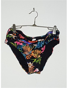 Slip dama de baie cu print floral multicolor