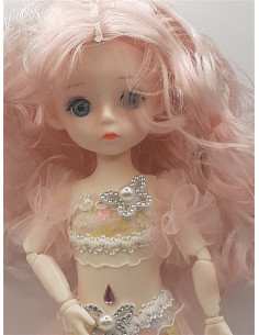 Papusa cu rochita de sirena 28 cm 2