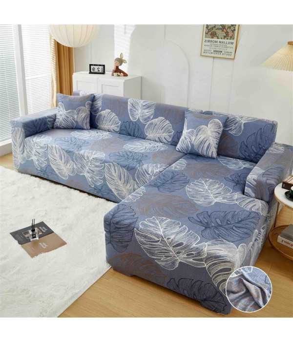 Husa elastica pentru canapea model frunze Jojo Husa elastica pentru canapea model frunze Jojo