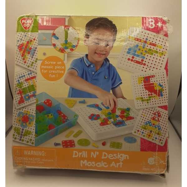 Joc puzzle mozaic cu suruburi