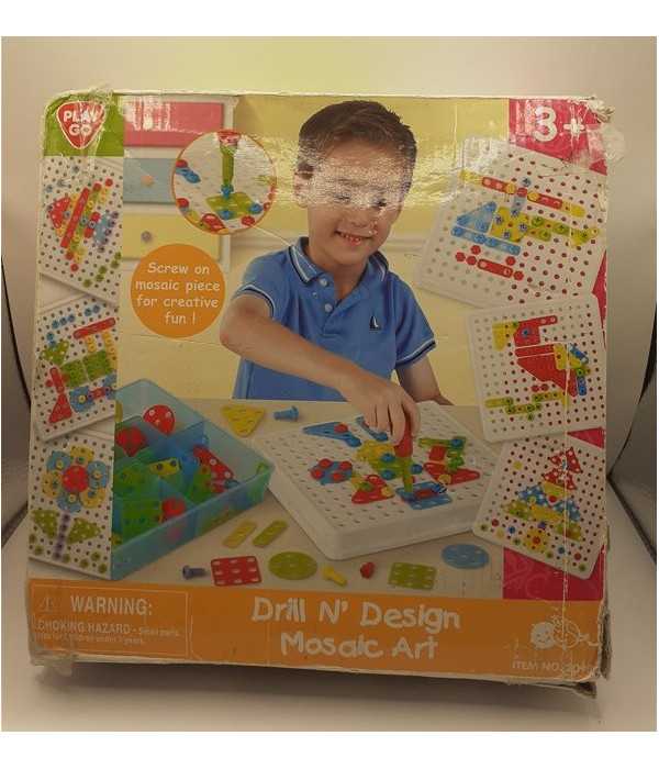 Joc puzzle mozaic cu suruburi