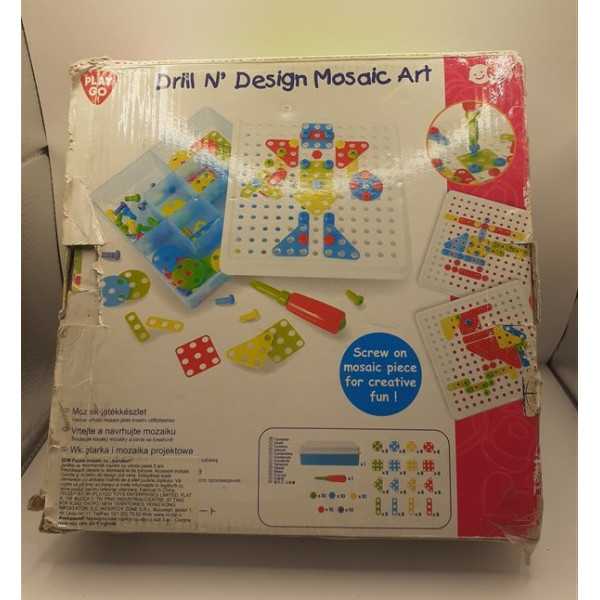 Joc puzzle mozaic cu suruburi