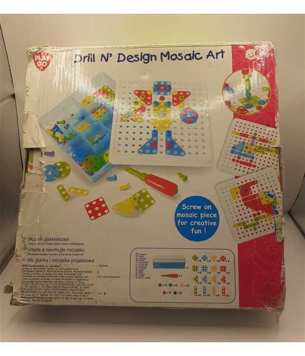 Joc puzzle mozaic cu suruburi