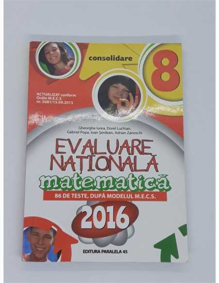 MATEMATICA Evaluare Nationala 2016 Consolidare 86 de teste dupa modelu