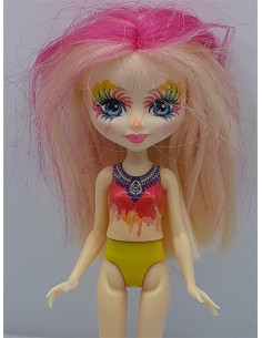 Papusica cu suvite roz Mattel 16 cm 2