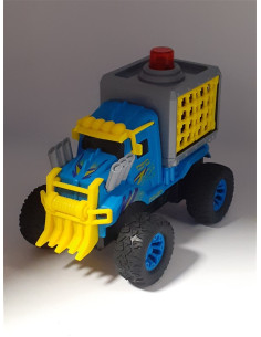 Camion de jucarie cu sunete si figurina dinozaur