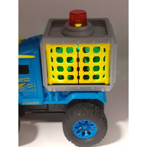 Camion de jucarie cu sunete si figurina dinozaur