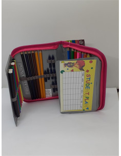 Penar echipat cu doua extensii print multicolor 2