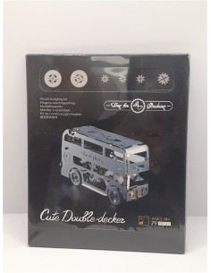 Set de constructie din inox Time for Machine Autobuz 79 piese