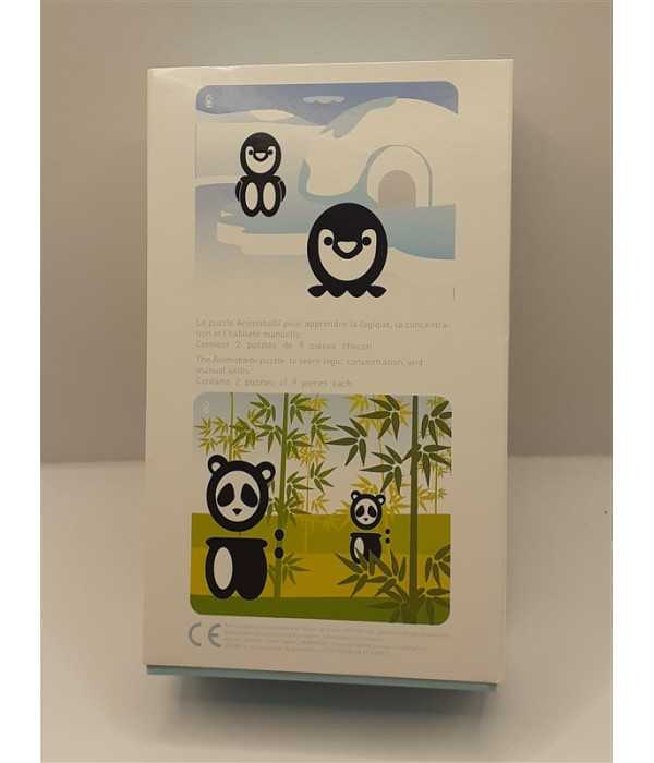 Set 2 puzzle pentru copii Urs panda