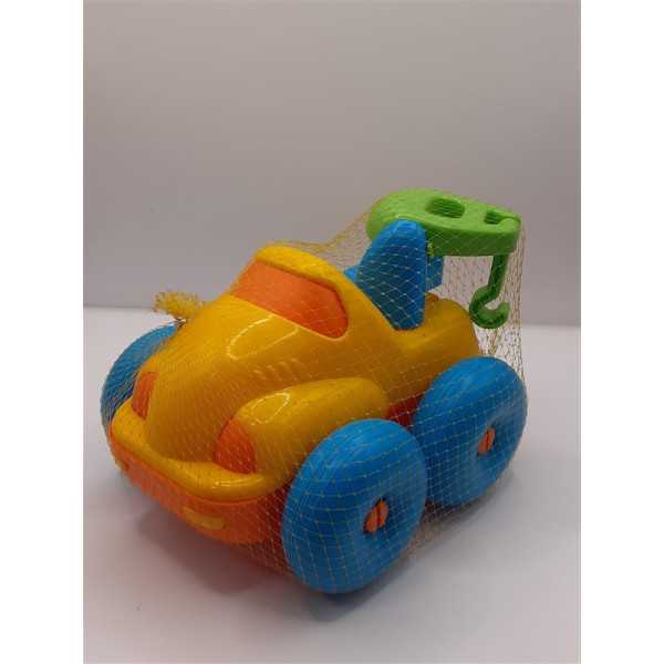 Masinuta din plastic pentru copii galben