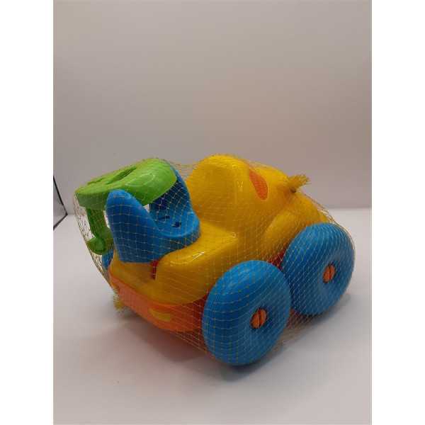 Masinuta din plastic pentru copii galben