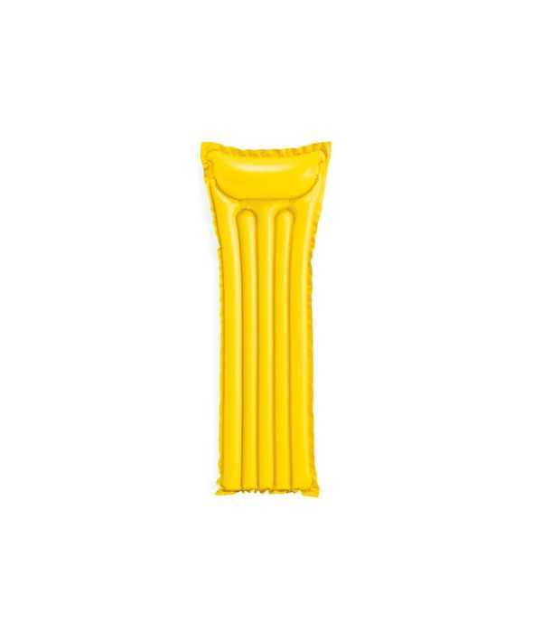 Saltea gonflabila galbena pentru plaja 182x68cm Saltea gonflabila galbena pentru plaja 182x68cm