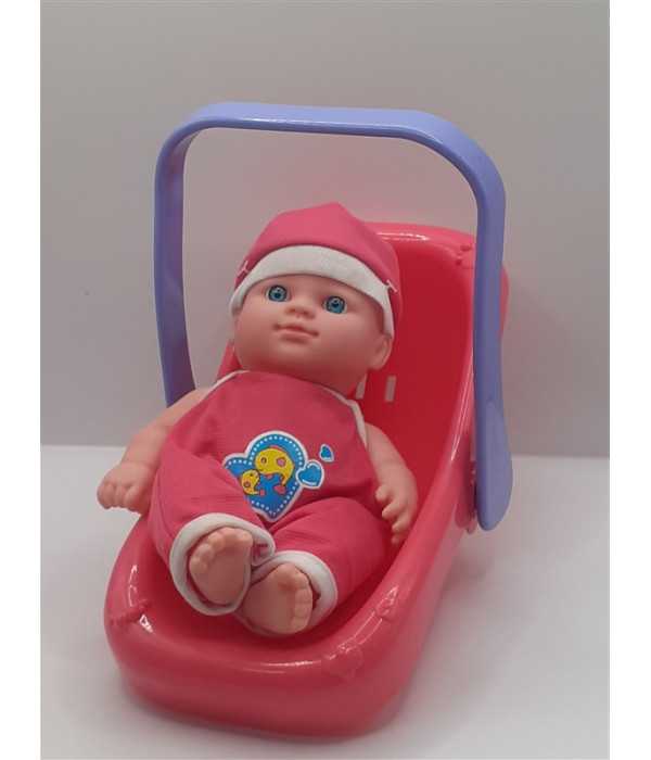 Papusa cu scaunel auto pentru copii