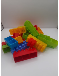 Set de constructie din plastic cuburi 40 piese