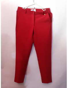 Pantaloni dama subtiri culoare rosu