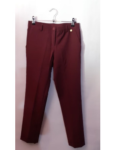Pantaloni dama pentru vara culoare visiniu