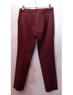 Pantaloni dama pentru vara culoare visiniu 2