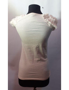 Tricou dama cu danteluta la maneci 2