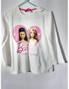 Bluza cu maneca lunga pentru fetite print Barbie
