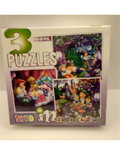3 Puzzles Magic color Basme